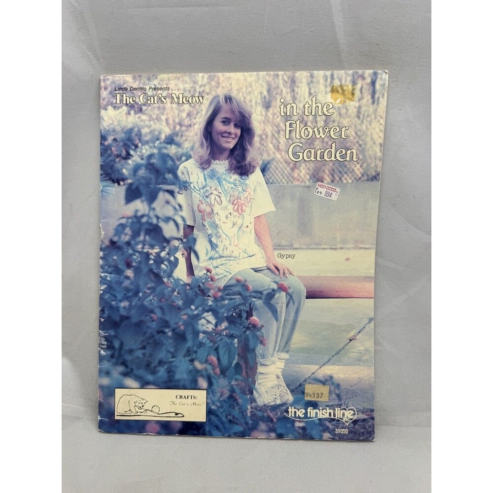 In the Flower Garden Cat’s Meow Linda Dennis Finish Line Flower Painting Pattern